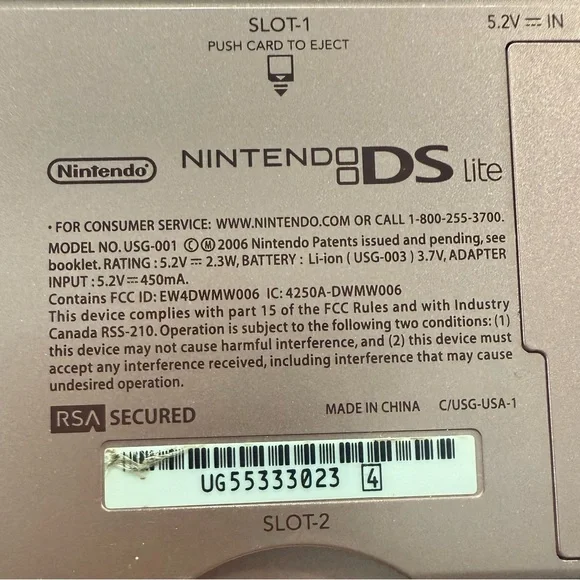 Nintendo DS Lite Rose Gold Handheld Gaming Console Game, Charger, Case, Stylus - Picture 6 of 13